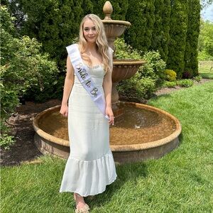 Reformation Nikita Midi Dress in Ivory